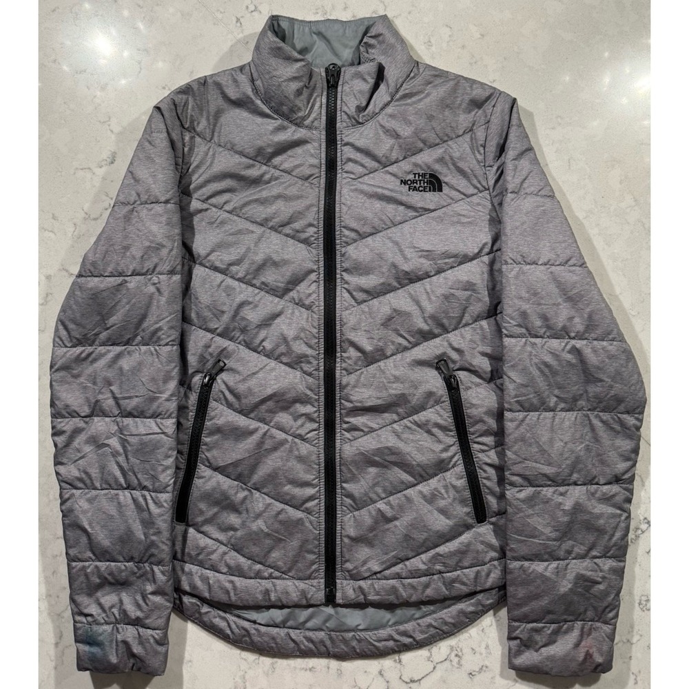 The North Face Jacket Womens XS Gray Full Zip Lightweight Outdoor Hiking Travel
